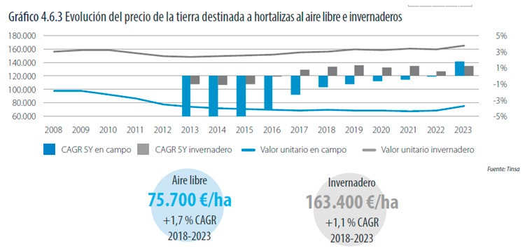 Tinsa-informe-precio-tierra-hortalizas-invernaderos-2008-2023