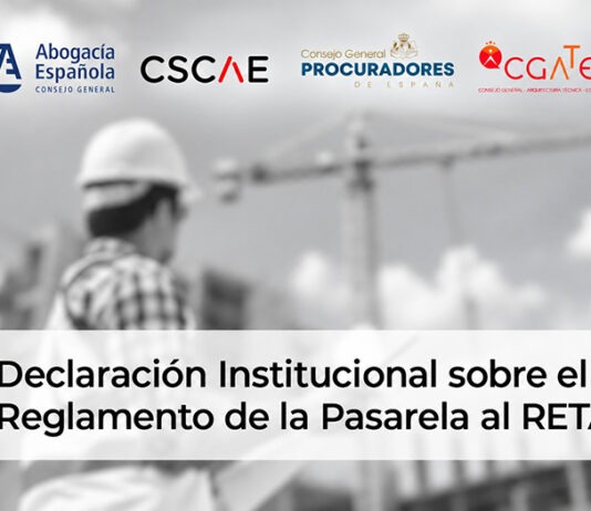 Declaración institucional sobre RETA