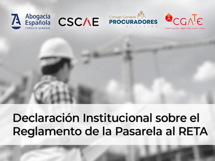 Declaración institucional sobre RETA Declaración institucional sobre RETA
